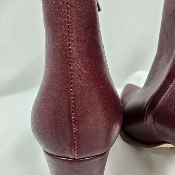 New Anine Bing Frances Boots in Burgundy - Size EU 41 - Picture 9 of 12